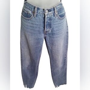 Levi's Women's Blue Butterfly Jeans with Vintage Distressing Size 27